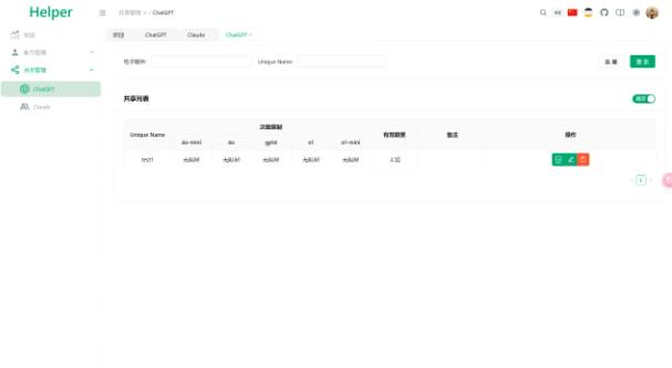 全开源ChatGPT Plus/Claude Pro账号共享服务系统源码/Pandora Helper