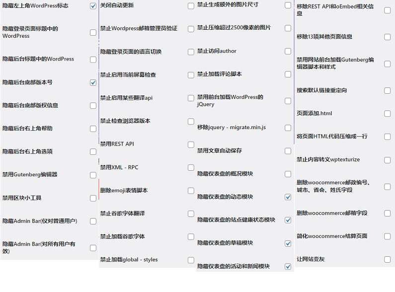 WordPress高效优化插件dsdiss-wp-optimization 50项优化较全面
