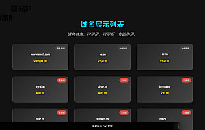精美的域名出售页展示HTML源码
