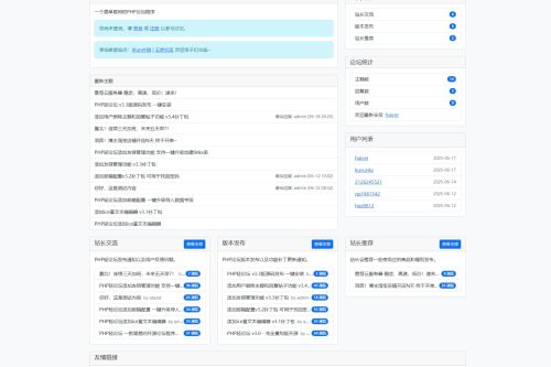 PHP轻论坛 v3.3版源码 一键安装