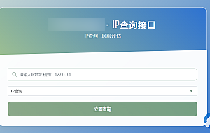 最新IP地址信息查询系统源码_含API接口_首发