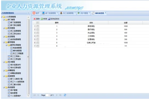 JAVA人力资源管理系统源码HR管理系统源码