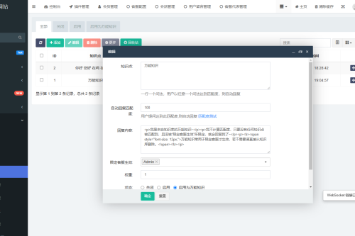 FastAdmin 工单系统源码 知识库 + 评价 + 短信邮件通知