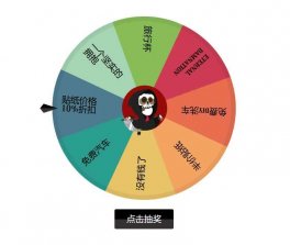 汽车优惠转盘抽奖svg特效