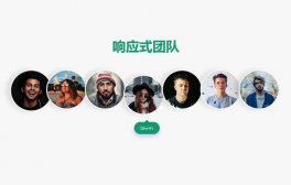团队人物图片悬停特效