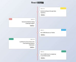 简单的垂直时间轴React实例