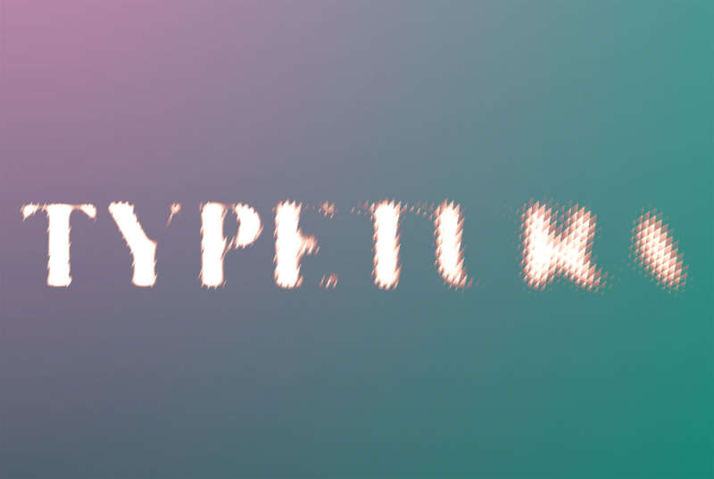 网页玻璃文字动画特效