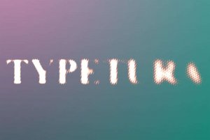 网页玻璃文字动画特效