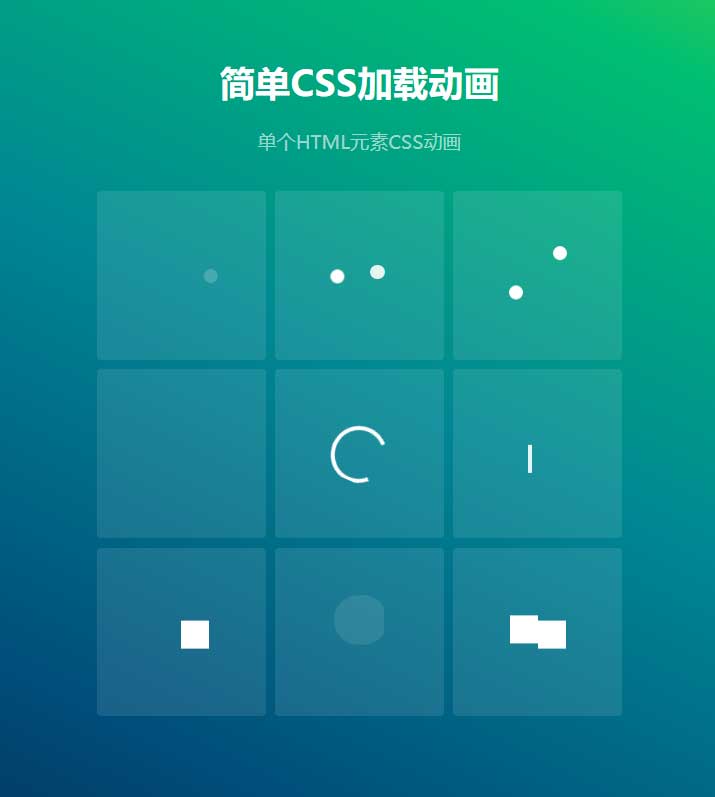 简易的css loader加载动画特效