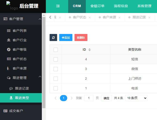 商业版CRM客户关系管理系统源码