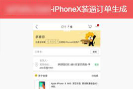 在线生成iPhoneX装逼订单的截图