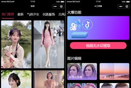 微信云开发AI短视频一键换脸小程序源码/带流量主