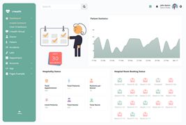 医院就诊统计后台管理模板-I-Health