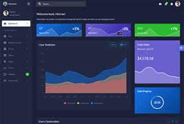 Atlantis Lite后台系统模板