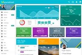 Materialise材料设计背景模板HTML后台系统框架