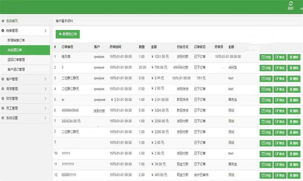 Thinkphp5.0进销存客户管理系统网站源码 Thinkphp5.0进销存客户管理系统网站源码