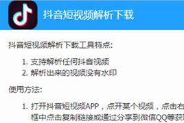 抖音无水印短视频在线解析源码 一键解析抖音视频文件还原下载 抖音无水印视频原地址