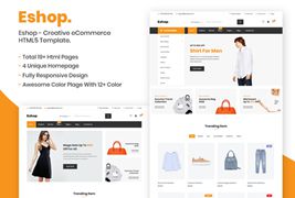 Eshop网上商店外贸商城网站模板
