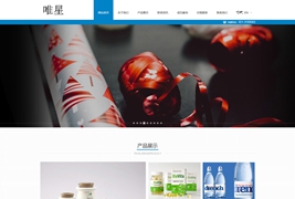 蓝色印刷设计公司响应式HTML5模板