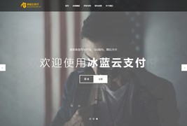 冰蓝云支付系统 可对接官方接口/易支付/码支付/免签约做支付接口