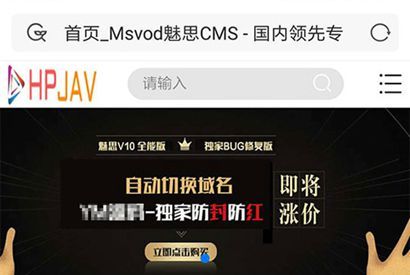 魅思Msvod V10视频系统源码 开源无加密修复全能版