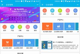 科技企业小程序模板/科技网络公司企业小程序模板