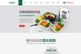绿色环保的样品包装设计公司静态网站模板