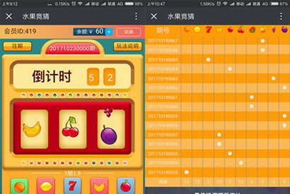 微信H5水果机源码 QQ在线人数竞猜游戏源码