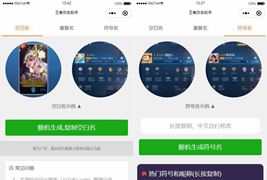 王者荣耀改名微信小程序源码/可改空白名、重复名、符号名