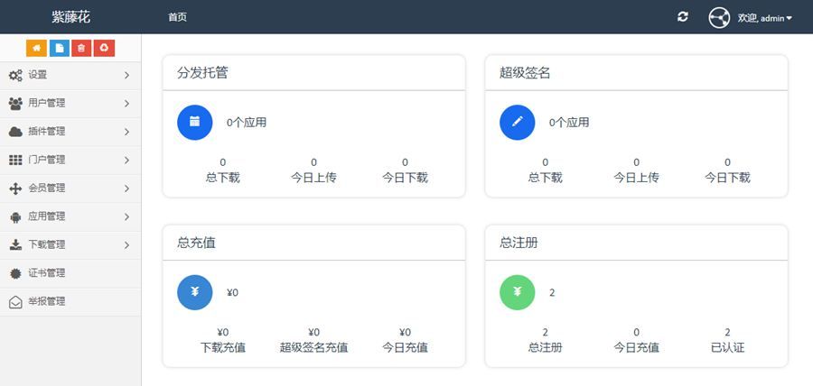 APP分发系统源码/全开源超级签名系统源码